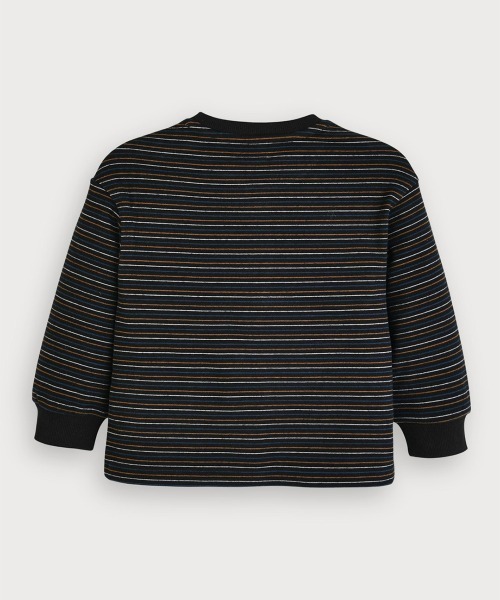 tシャツ 「SOFT＆」マフィー細ボーダー長袖Tシャツ キッズ 子供服