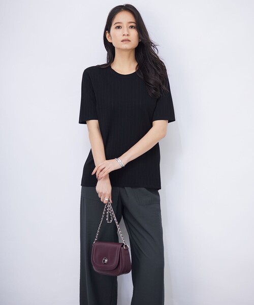「ICB」 半袖ニット SMALL ホワイト レディースの画像