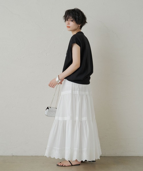 「LOUNGEDRESS」 ノースリーブニット FREE ベージュ レディース_画像8