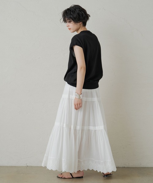 「LOUNGEDRESS」 ノースリーブニット FREE ベージュ レディース_画像9