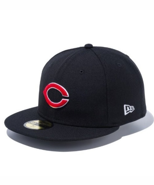NEW ERA（ニューエラ） キャップ 7 1/4 ブラック×レッド メンズ
