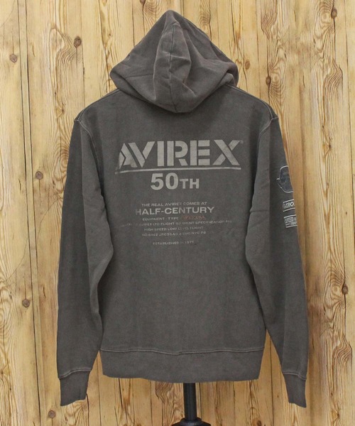 AVIREX（アヴィレックス） パーカー AVIREX 50th FADE WASH ZIP UP
