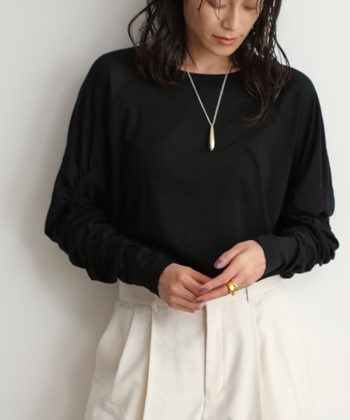 「journal standard L'essage」 長袖カットソー FREE ウッド レディース_画像3