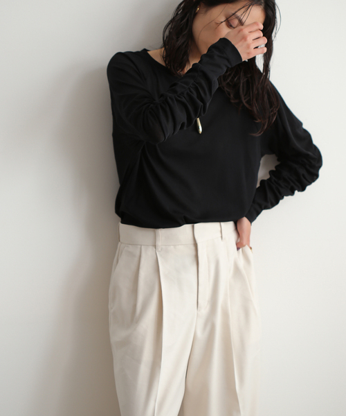 「journal standard L'essage」 長袖カットソー FREE ウッド レディース_画像5