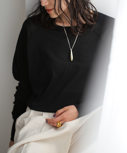 「journal standard L'essage」 長袖カットソー FREE ウッド レディース_画像8