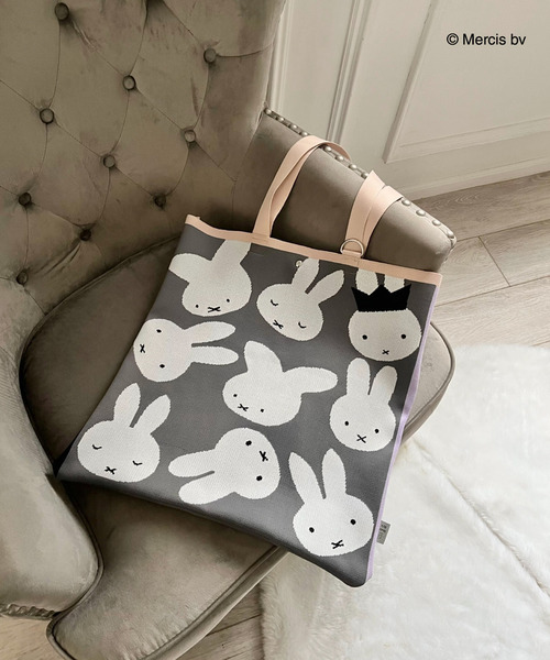 MIIA（ミーア） トートバッグ miffy ニットトートバッグ レディース