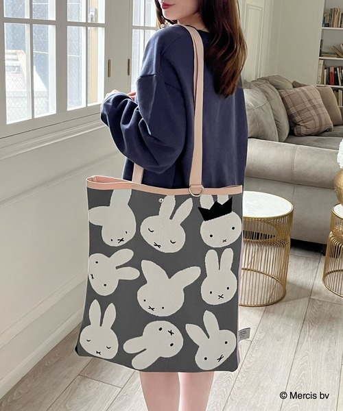 MIIA（ミーア） トレーナー スウェット miffy ニットトートバッグ