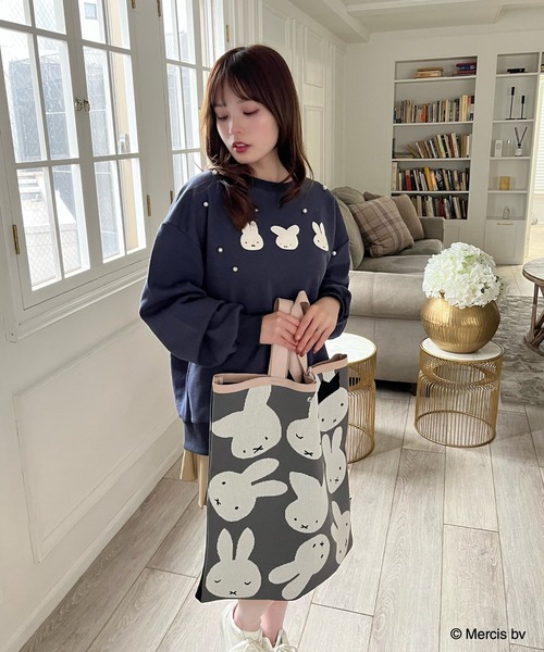 MIIA（ミーア） トートバッグ miffy ニットトートバッグ レディース