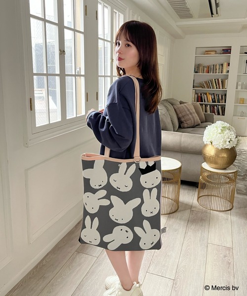 MIIA（ミーア） トートバッグ miffy ニットトートバッグ レディース