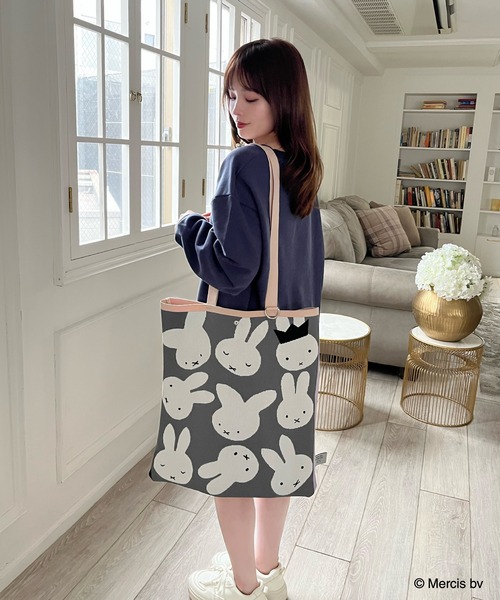 MIIA（ミーア） トートバッグ miffy ニットトートバッグ レディース