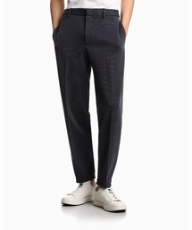 極美品✨エンポリオアルマーニ　ストレッチパンツ　イーグル金具　洗える　紺　2XL EMPORIO ARMANI パンツ 「エンポリオ アルマーニ」春節 グログラン