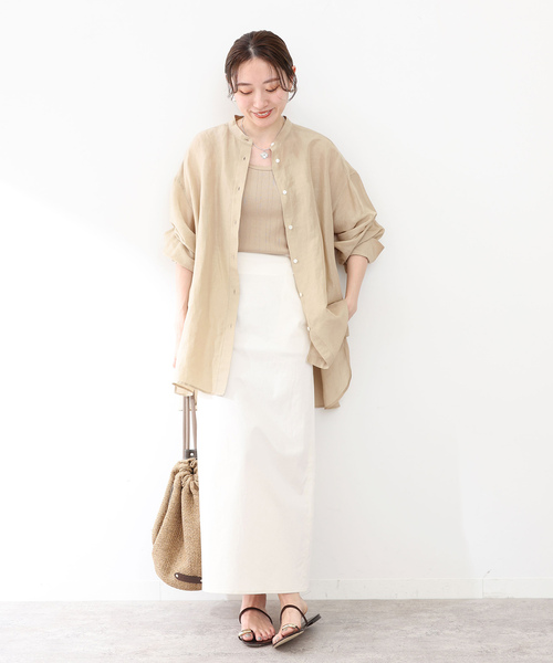 「IENA」 長袖ブラウス 36 ネイビー レディース_画像9