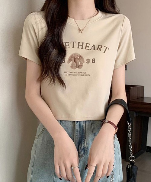 「SONA」 半袖Tシャツ FREE ホワイト レディース_画像4