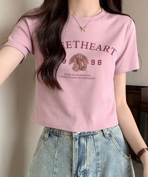 「SONA」 半袖Tシャツ FREE ホワイト レディース_画像5