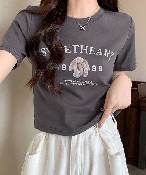 「SONA」 半袖Tシャツ FREE ホワイト レディース_画像6