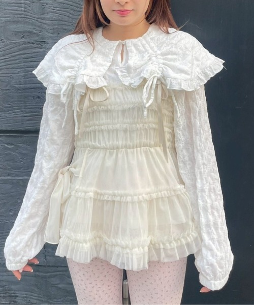 Candy Stripper（キャンディーストリッパー） TULLE FRILL SHIRRING