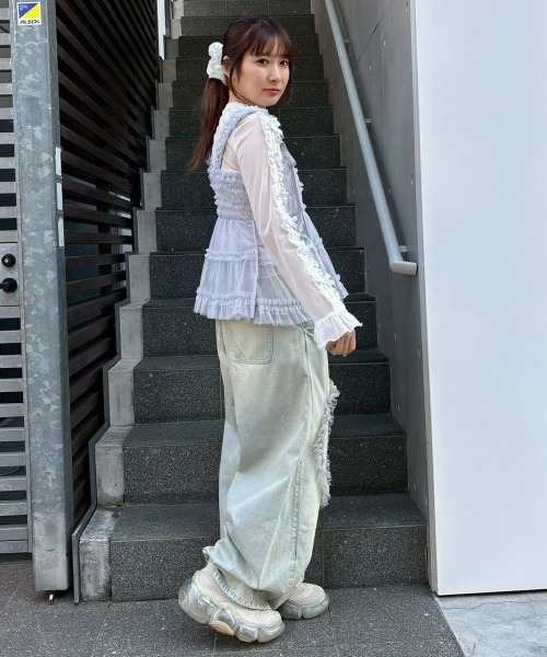 Candy Stripper（キャンディーストリッパー） TULLE FRILL SHIRRING