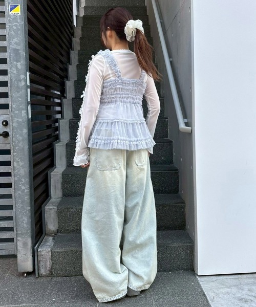 Candy Stripper（キャンディーストリッパー） TULLE FRILL SHIRRING