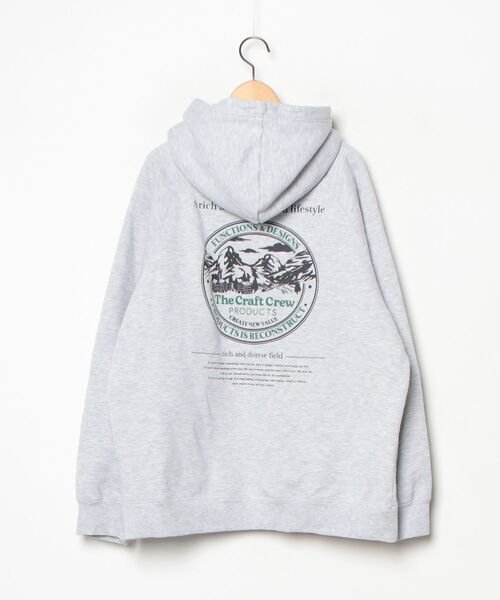 「THE CRAFT CREW PRODUCTS」 プルオーバーパーカー M グレー メンズ_画像2