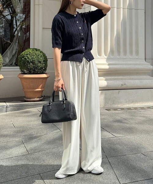 「fredy emue」 イージーパンツ 36 チャコールグレー レディース_画像7