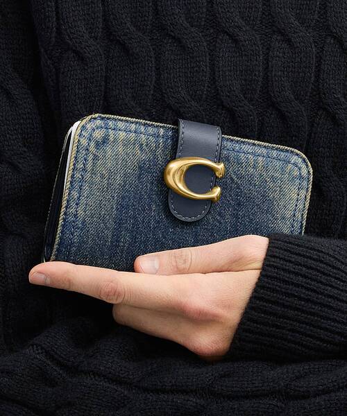 COACH（コーチ） 財布 タビー ウォレット・ラブド デニム レディース
