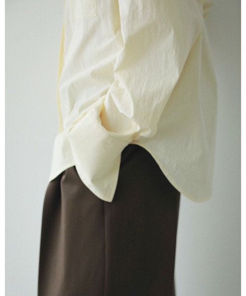 「anuke」 長袖シャツ FREE ネイビー レディース_画像6