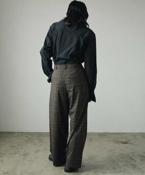 「anuke」 長袖シャツ FREE ネイビー レディース_画像8