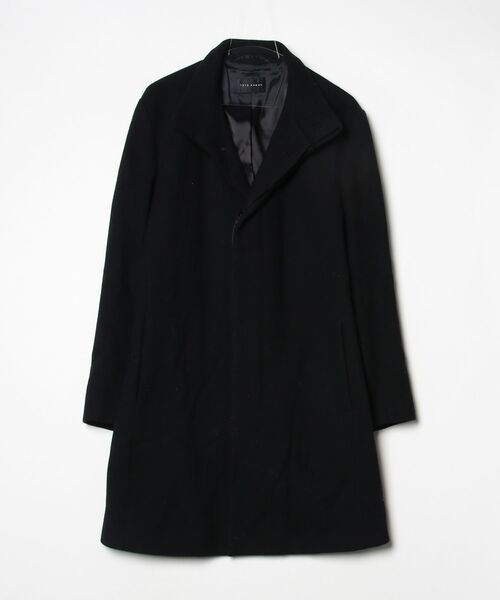 テットオム　カシミア混スタンドコート【Ｌ〜XL】 TETE HOMME（テット オム） ステンカラーコート X-LARGE ブラック