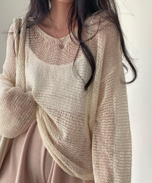 「deux amour」 長袖ニット FREE グリーン レディース_画像8