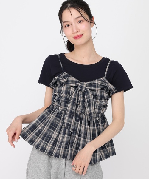 chinatsu aoyama キャミソール フリルビスチェ 上衣のみ STYLEMIXER | アシンメトリーフリルビスチェ (キャミソール ) |SHEL