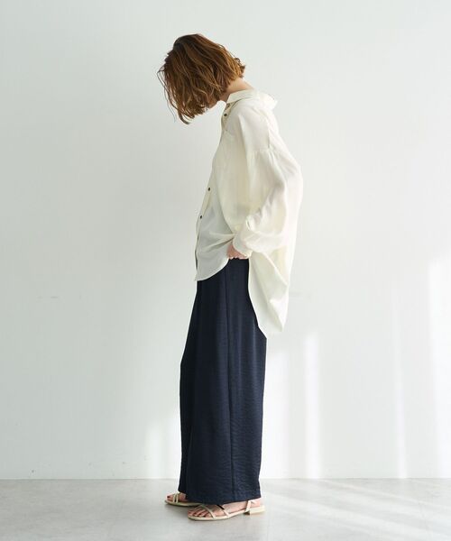 YECCA VECCA（イェッカヴェッカ） ブラウス シャツ バックギャザー 