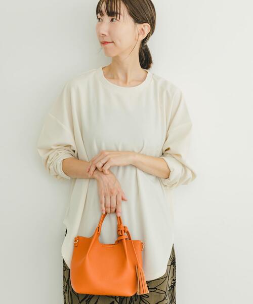 「ITEMS URBANRESEARCH」 長袖カットソー FREE オフホワイト レディース_画像2