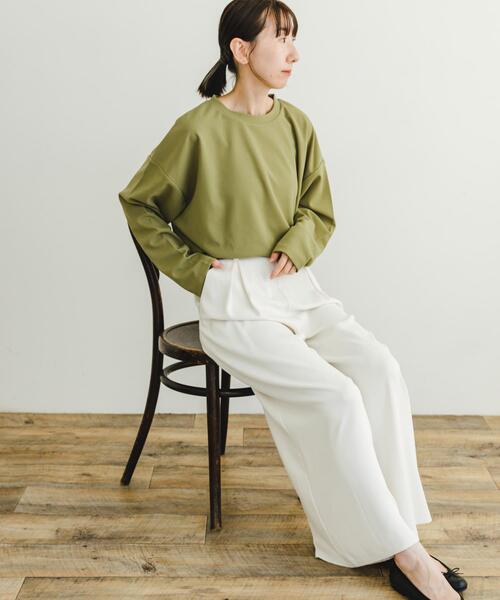 「ITEMS URBANRESEARCH」 長袖カットソー FREE オフホワイト レディース_画像9
