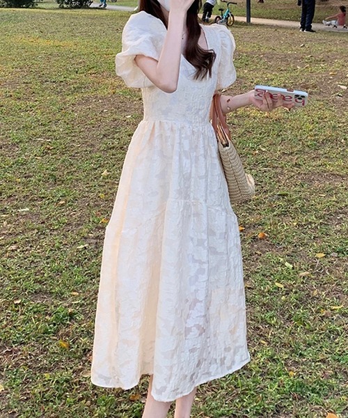 「DAY CLOSET」 半袖ワンピース S キナリ レディース_画像5