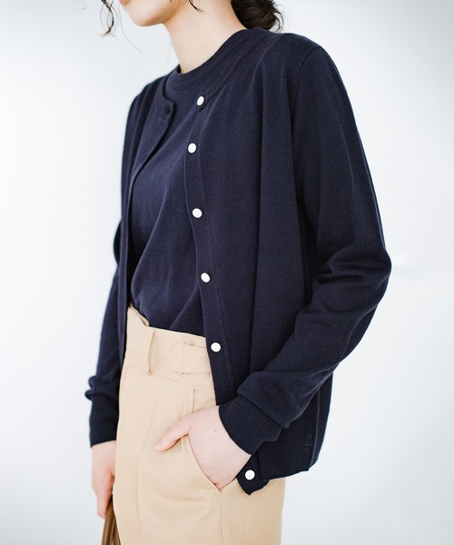 「haco!」 ニットアンサンブル MEDIUM ネイビー レディース_画像3