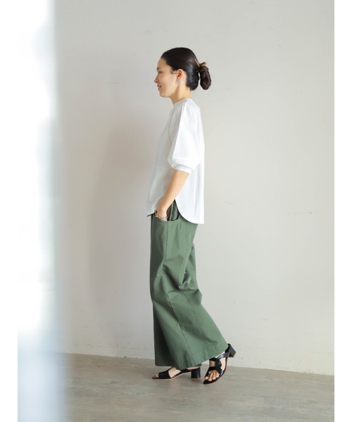 「FIL DE FER」 7分袖カットソー FREE ネイビー レディース_画像6