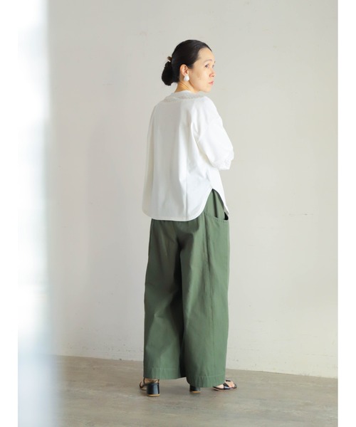 「FIL DE FER」 7分袖カットソー FREE ネイビー レディース_画像7