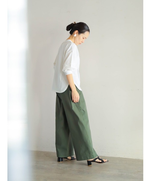 「FIL DE FER」 7分袖カットソー FREE ネイビー レディース_画像8