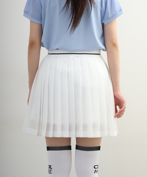 AIちゃんMARKANDLONA ホワイト プリーツスカート CECIL McBEE（セシルマクビー） スカート Pleats Skirt プリーツ