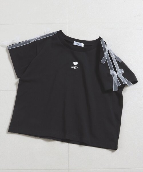 algy（アルジー） tシャツ 「吸水速乾/接触冷感」シアーラインりぼん