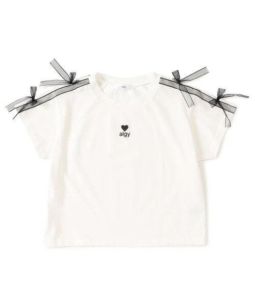 algy（アルジー） tシャツ 「吸水速乾/接触冷感」シアーラインりぼん