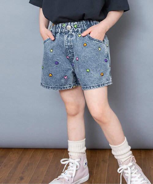 BREEZE（ブリーズ） パンツ 刺繍デニムショートパンツ キッズ 子供服