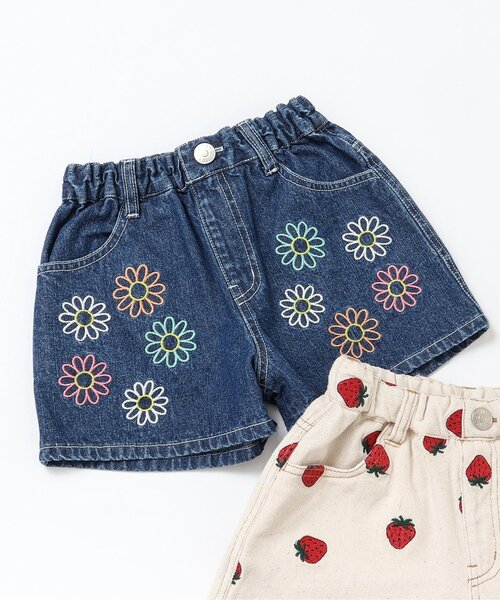BREEZE（ブリーズ） パンツ 刺繍デニムショートパンツ キッズ 子供服