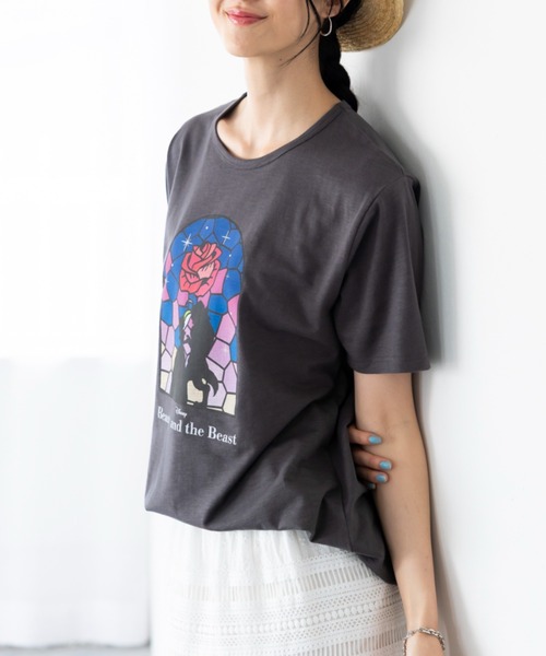 Disney（ディズニー） tシャツ 半袖 「Disney」「美女と野獣