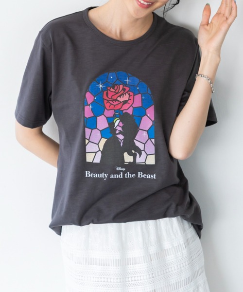 Disney（ディズニー） tシャツ 「Disney」「美女と野獣