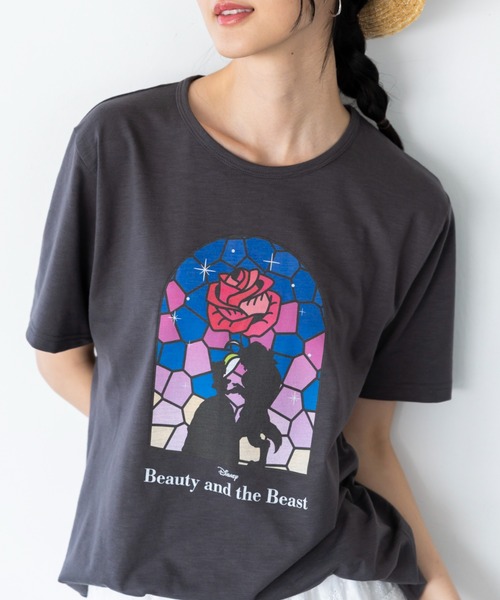 Disney（ディズニー） tシャツ 半袖 「Disney」「美女と野獣