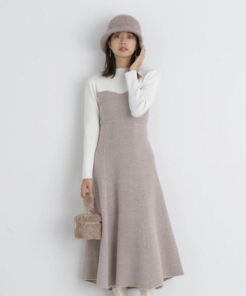 「PROPORTION BODY DRESSING」 ドッキングワンピース MEDIUM ブラック レディース_画像2