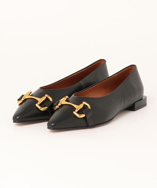 「INTER-CHAUSSURES」 フラットパンプス 36 ブラック レディース_画像5