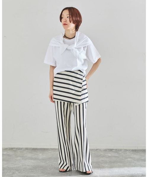 tシャツ CURRENTAGE/カレンテージ デザインカットソー A2561UTS412 レディースの画像