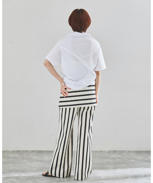tシャツ CURRENTAGE/カレンテージ デザインカットソー A2561UTS412 レディースの画像